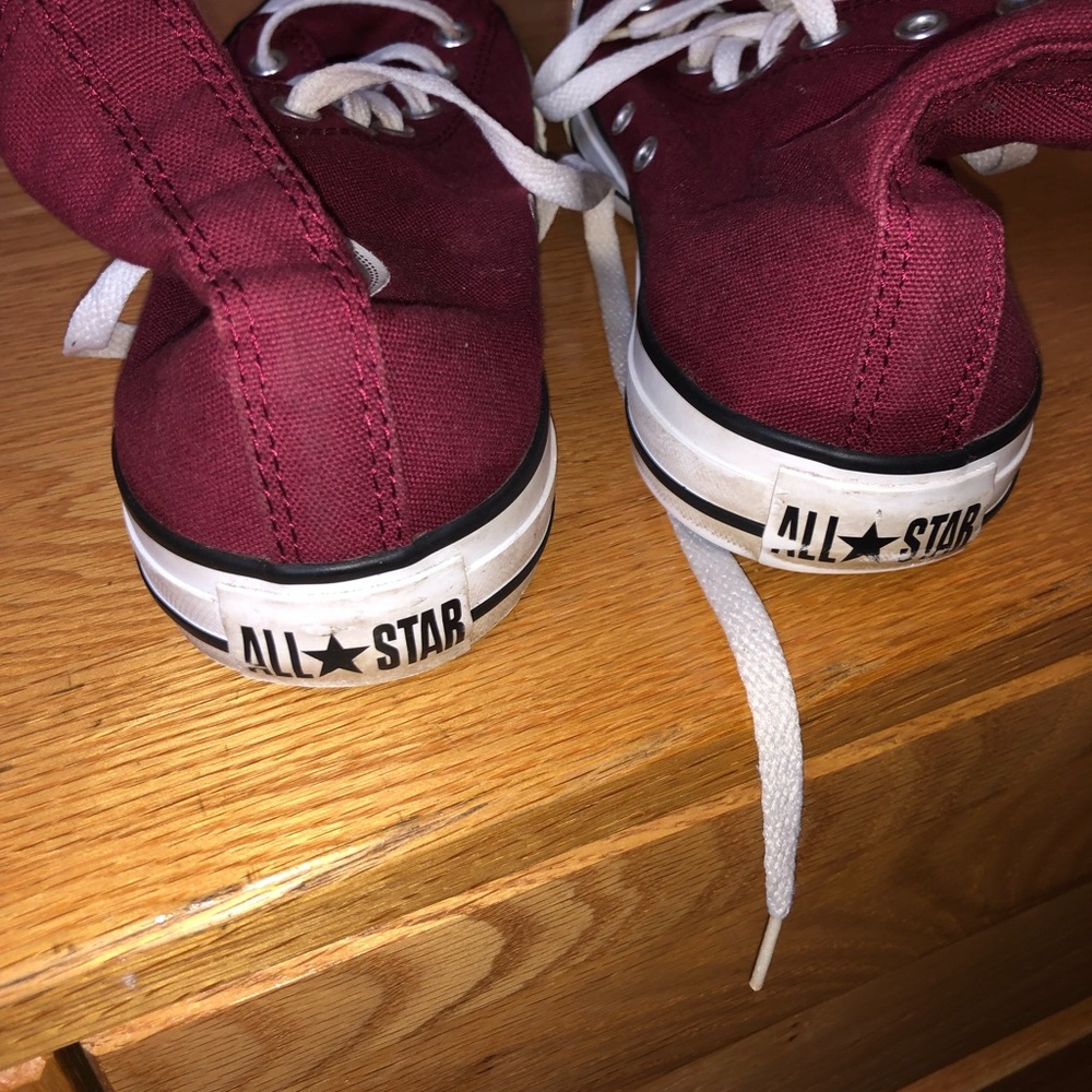 Maroon Converses - image 3